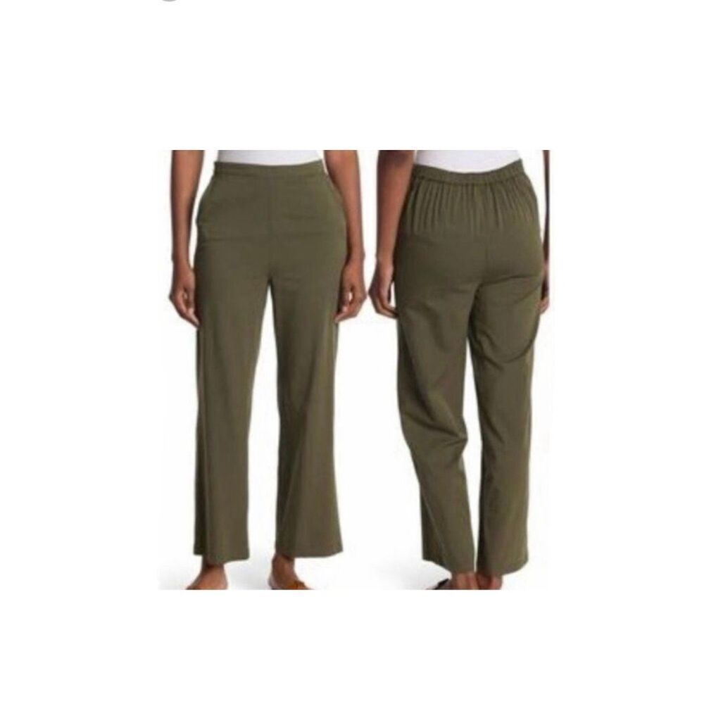 Abound Elastic Waist Olive Military Green Pants size Medium